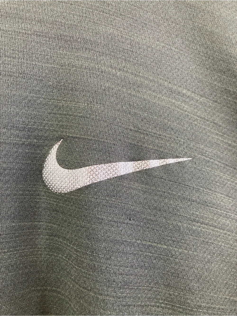 Nike Dri-FIT Quarter Zip Pullover Size L Heather Black Gray Long Sleeve
